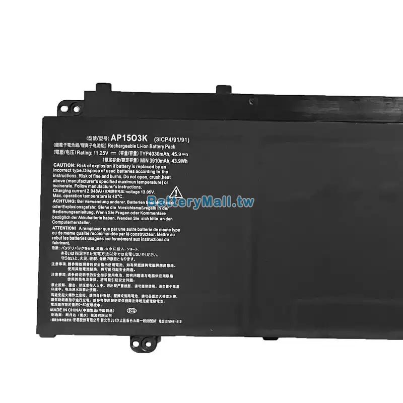 Acer宏碁 Swift 5 SF515-51T-724L副廠電池