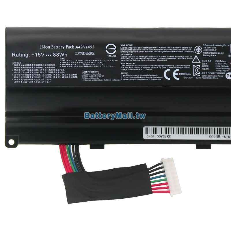 Asus華碩 ROG GFX71J副廠電池