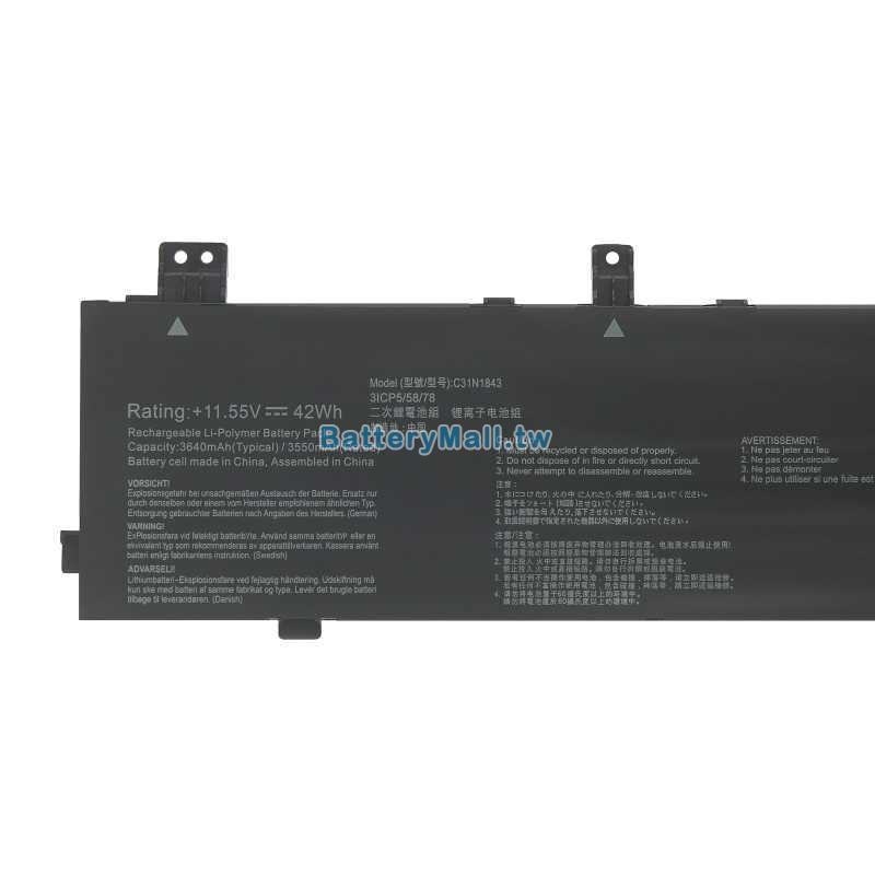 Asus華碩 VivoBook S15 S532FA-DB55副廠電池