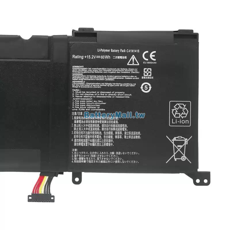 Asus華碩 ROG G501JW-CN2S1T副廠電池