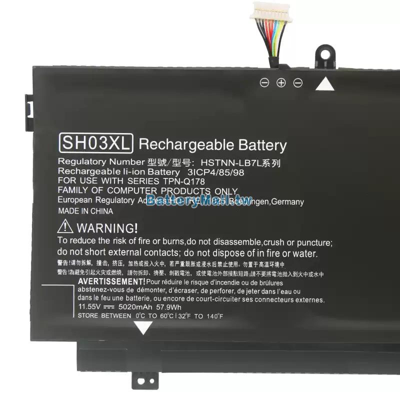 HP惠普 Spectre X360 13-w023dx副廠電池