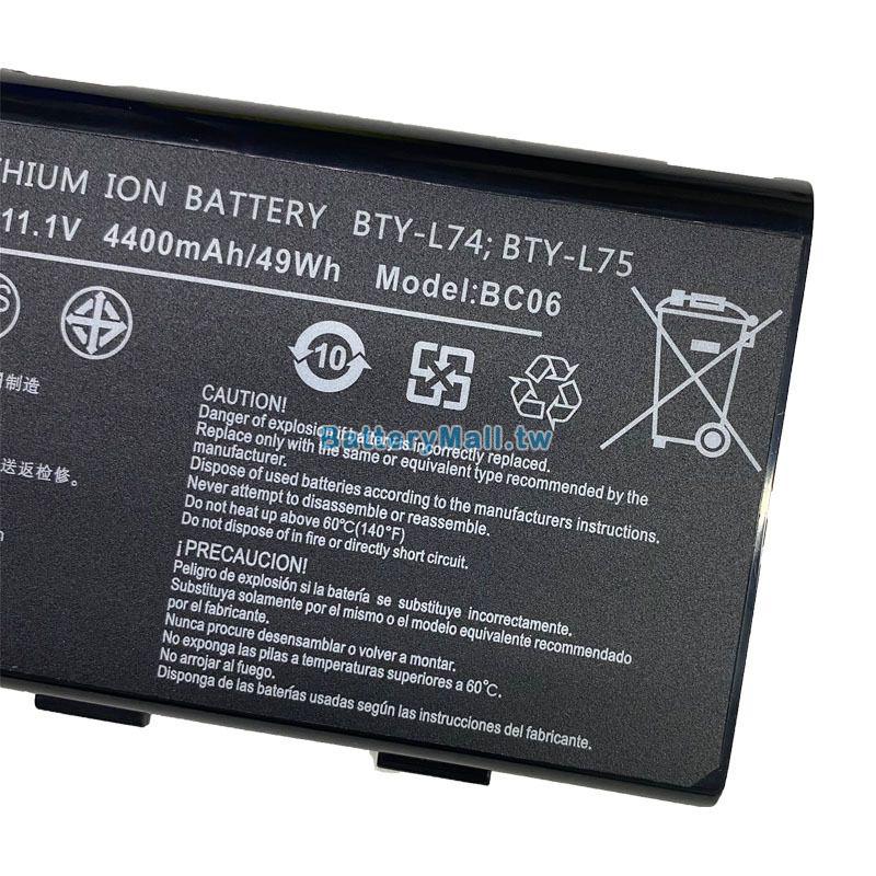 MSI微星 A7200-027US副廠電池
