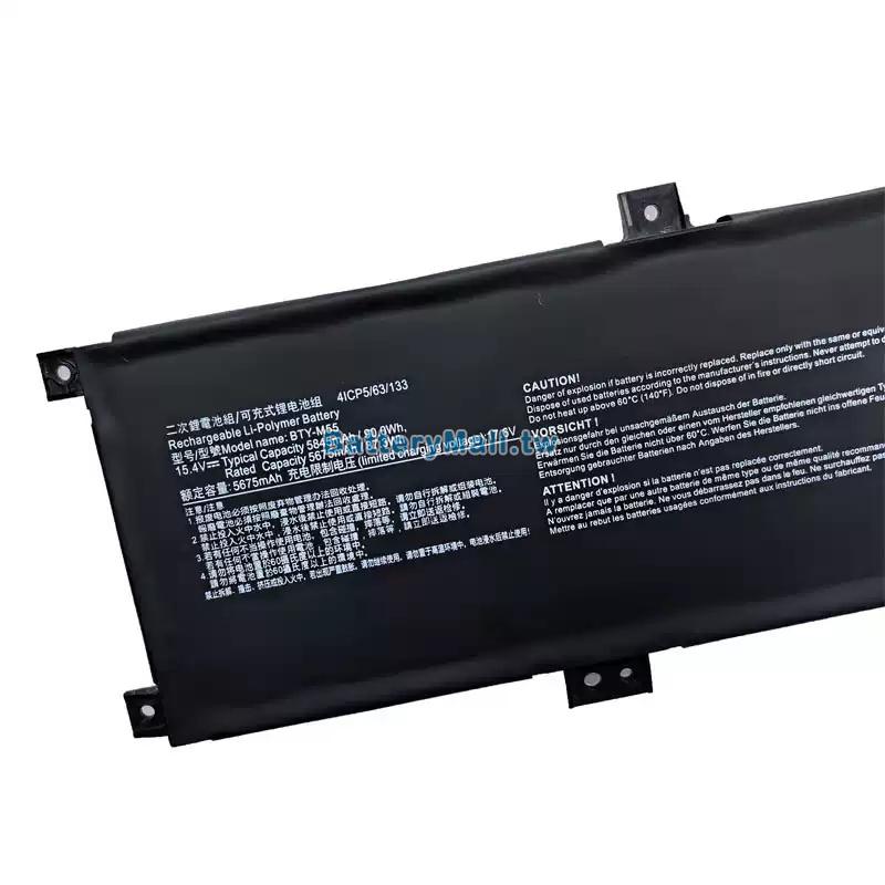 MSI微星 Pulse 15 B13VX副廠電池